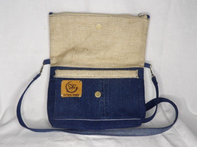 Sac Bandouilière - Pochette Jean et Jute