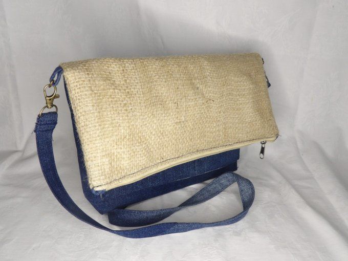 Sac Bandouilière - Pochette Jean et Jute