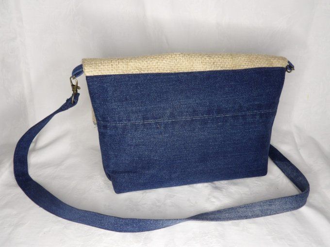 Sac Bandouilière - Pochette Jean et Jute